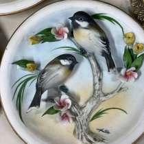 Комплект: тарелка декоративная с птицами 3 штуки, в Москве
