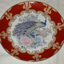 Тарелка блюдо фарфоровое Павлин (V518), в Москве