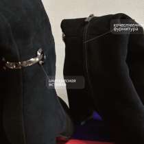 Замшевые женские сапоги зимние б/у в идеальном состоянии, в Черкесске