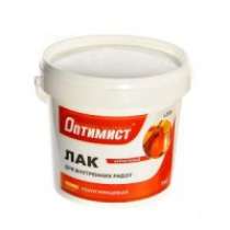 Лак акриловый для внутрених работ полугл.(1кг) ОПТИМИСТ, в Туапсе