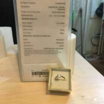 Золотое кольцо с бриллиантом 17.5 размер 1.23 карат, в г.Москва