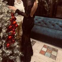 Платье черное в пол, с вырезом на спине, в Темрюке